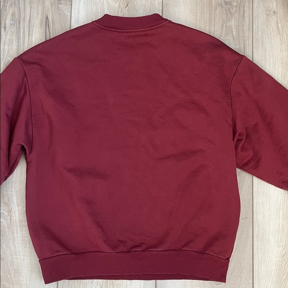 Alo Yoga Accolade Crewneck Sweatshirt Burgundy Size Small - Picture 6 of 6